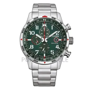 Citizen Eco-drive Ca0791-81x  Chrono Aviator Green Dial  Men's Watch