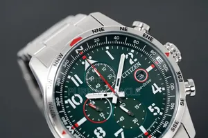 Citizen Eco-drive Ca0791-81x  Chrono Aviator Green Dial  Men's Watch