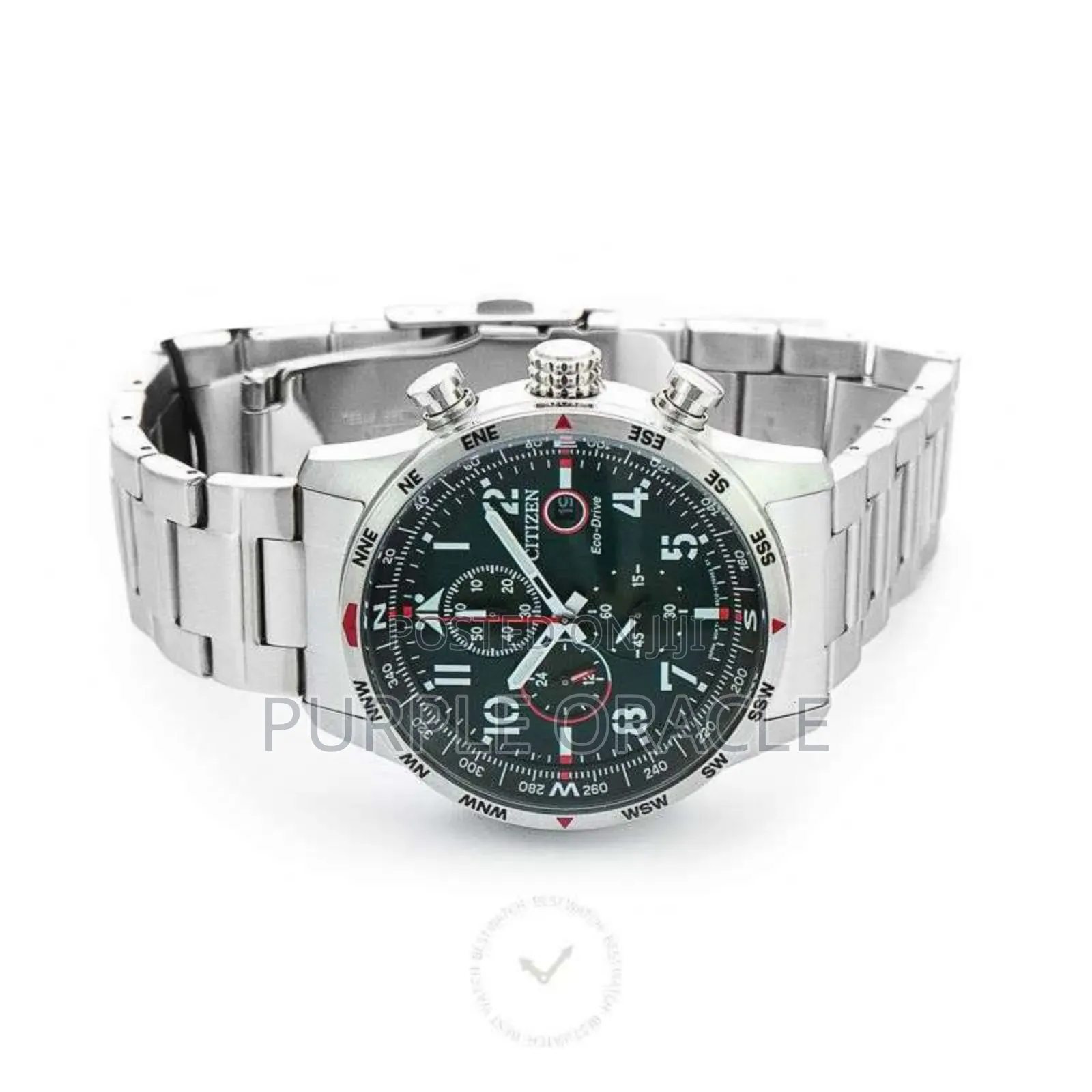 Citizen Eco-drive Ca0791-81x  Chrono Aviator Green Dial  Men's Watch