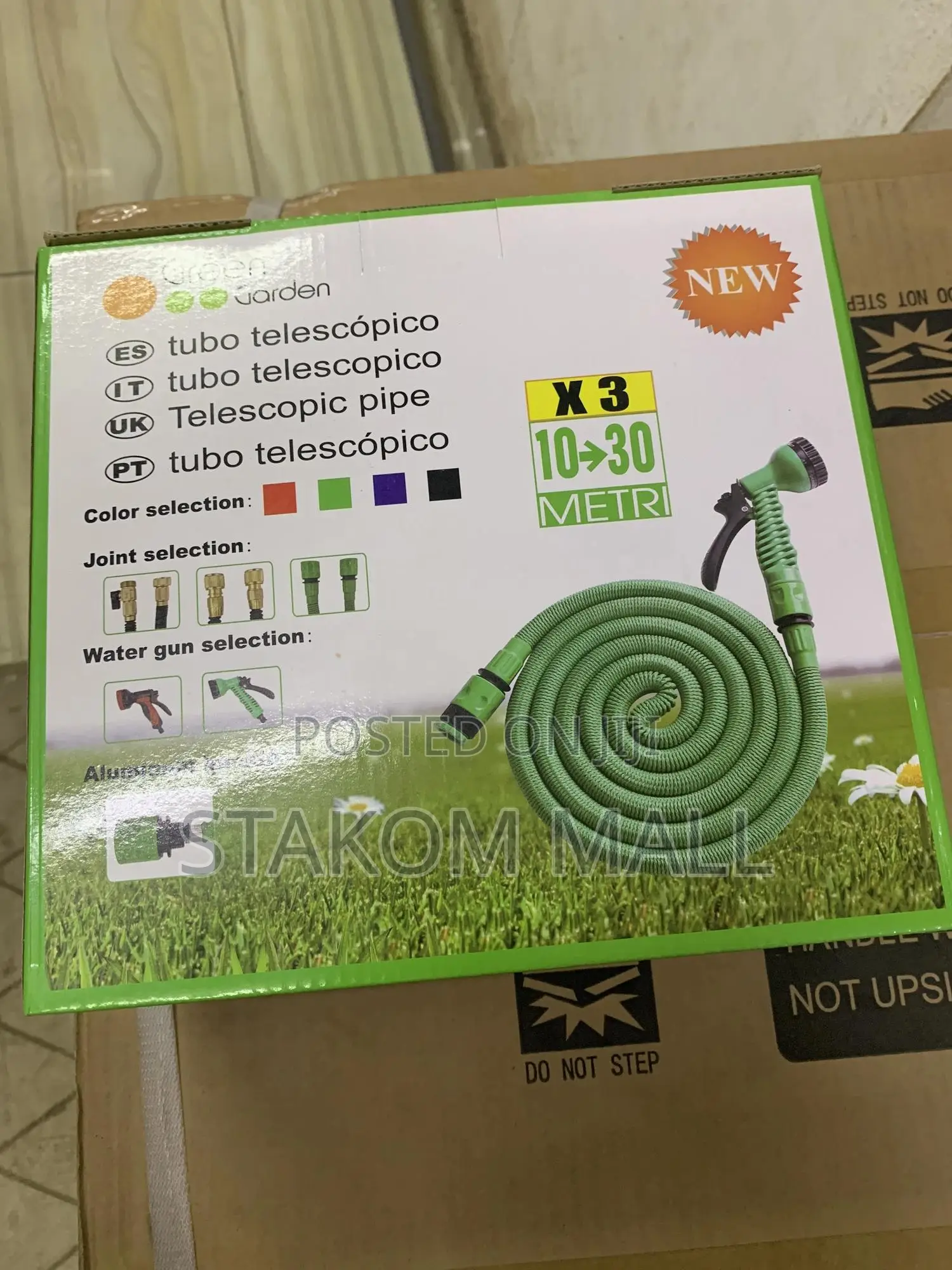 Durable Expandable Hose With Water Gun - 30m/100ft