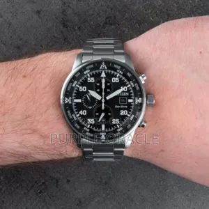 Citizen Ca0690-88e Eco-drive Men's Black Dial Chronograph Watch.