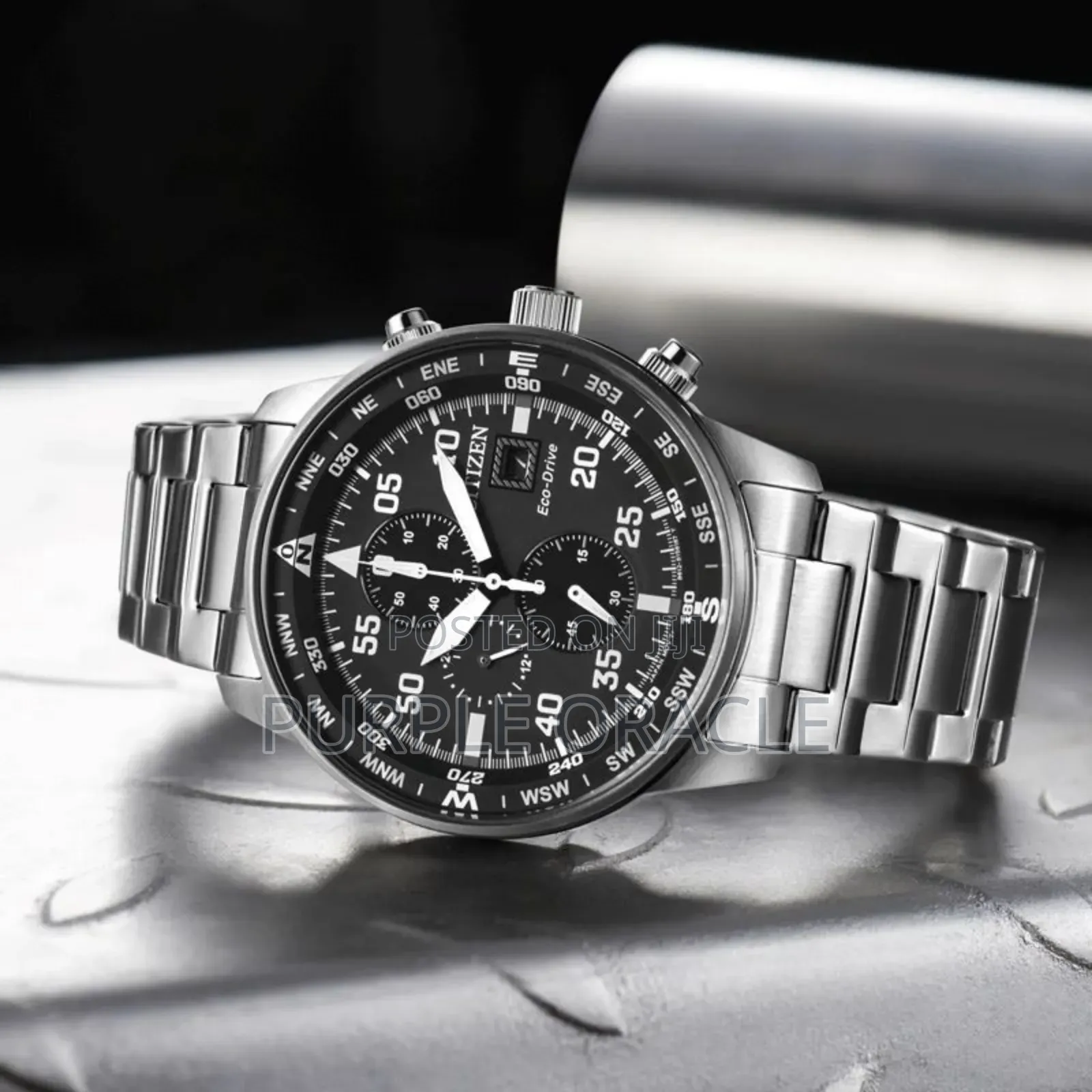 Citizen Ca0690-88e Eco-drive Men's Black Dial Chronograph Watch.