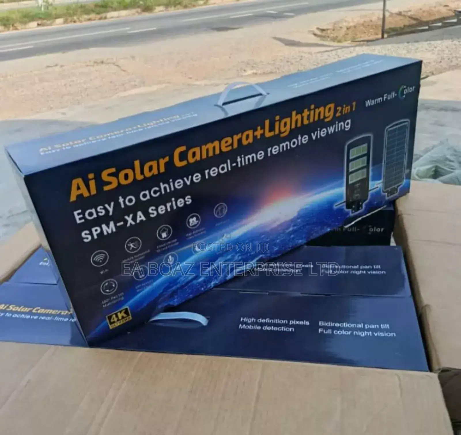 Ai Solar Camera Street Ultra Lighting 3-in-1 Warm Full Color