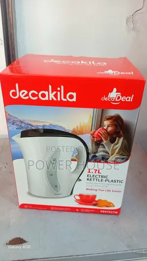 Decakila 1.7l Kettle – Energy Saving Portable 1.7l Kettle.