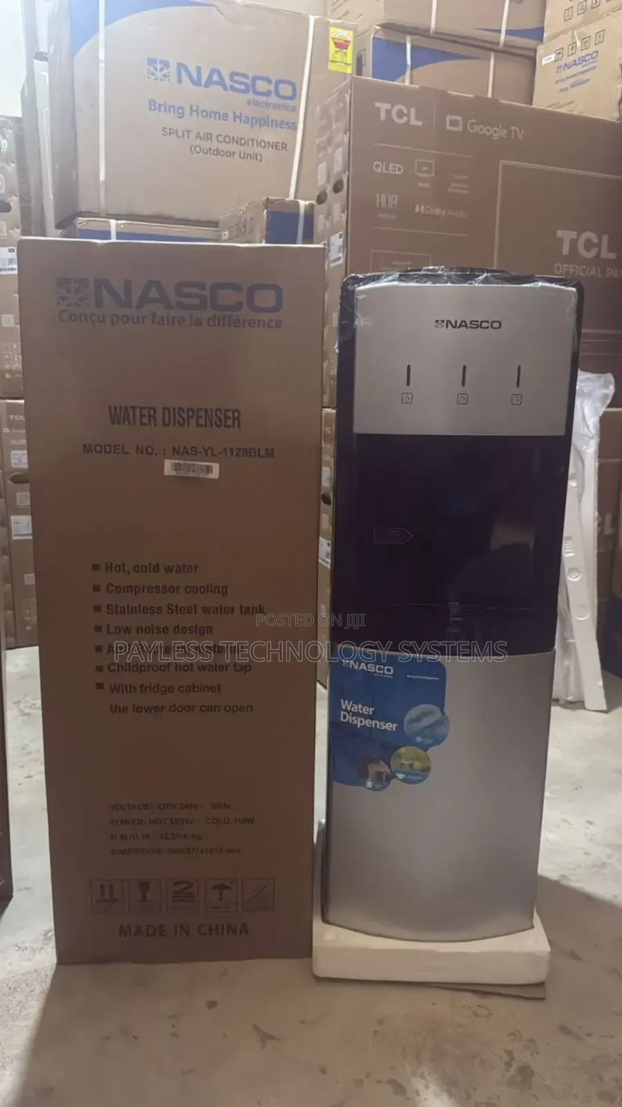 Nasco 16ltrs 3taps Water Dispenser Nas-Yl-1128blm