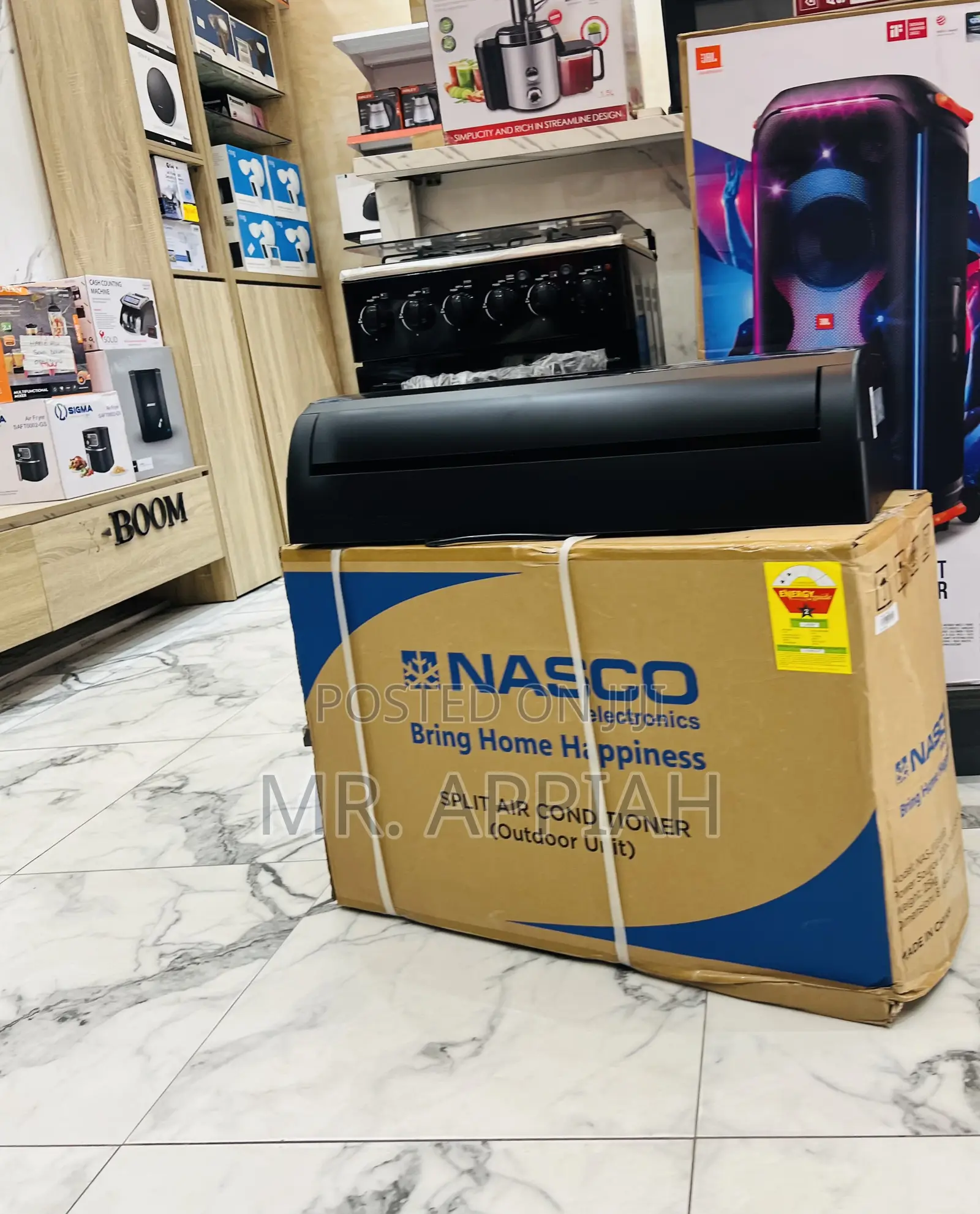 Fresh in Box Nasco 1.5hp Non Inverter Ac(Black) 
