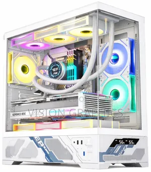 Full Atx Gaming Case With Temperature Display With 3 Argb Fans