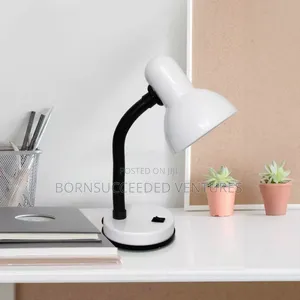 14.25" Metal Desk Lamp Flexible Hose Neck (Includes Led Light Bulb)