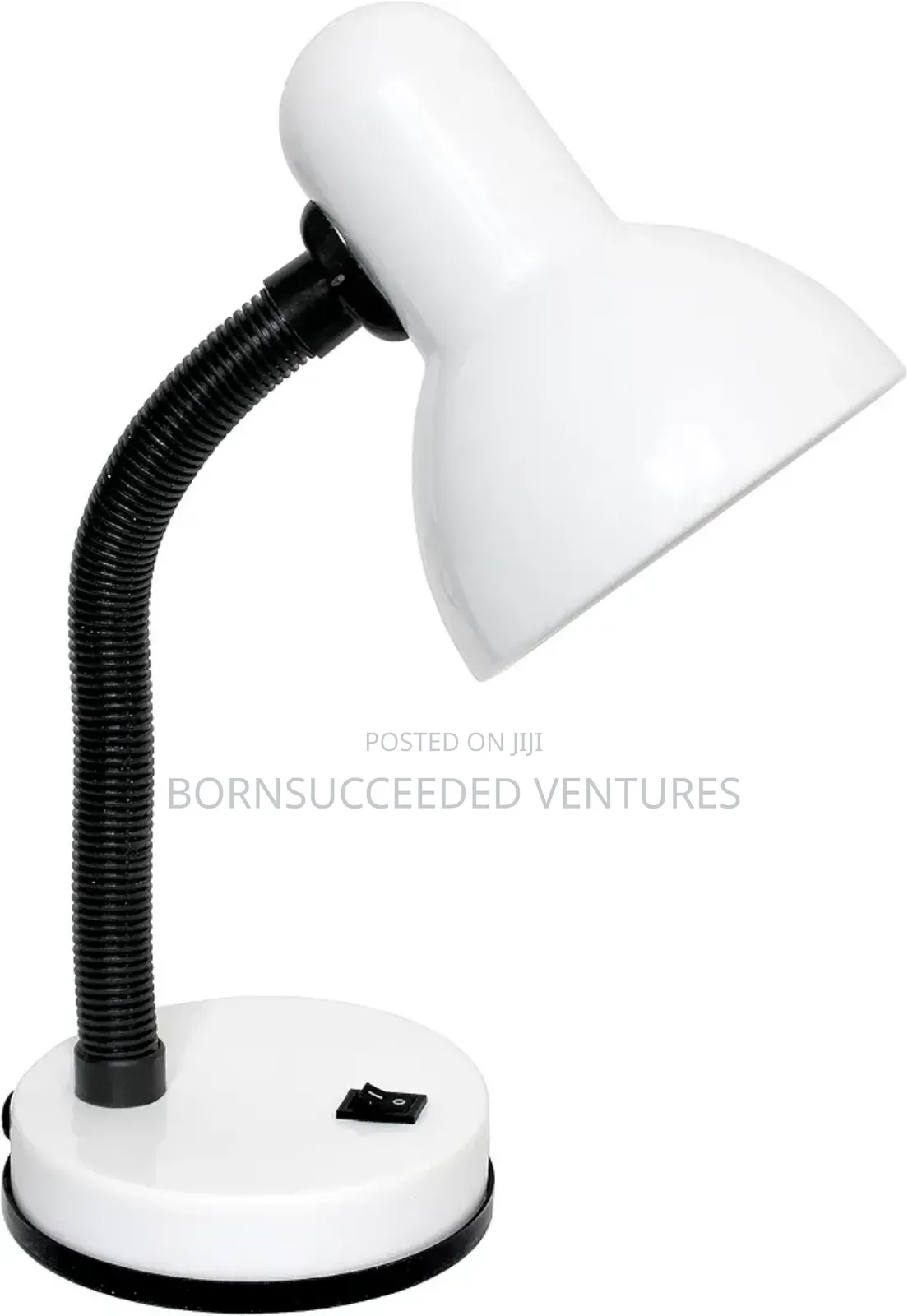 14.25" Metal Desk Lamp Flexible Hose Neck (Includes Led Light Bulb)