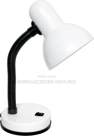 14.25" Metal Desk Lamp Flexible Hose Neck (Includes Led Light Bulb)
