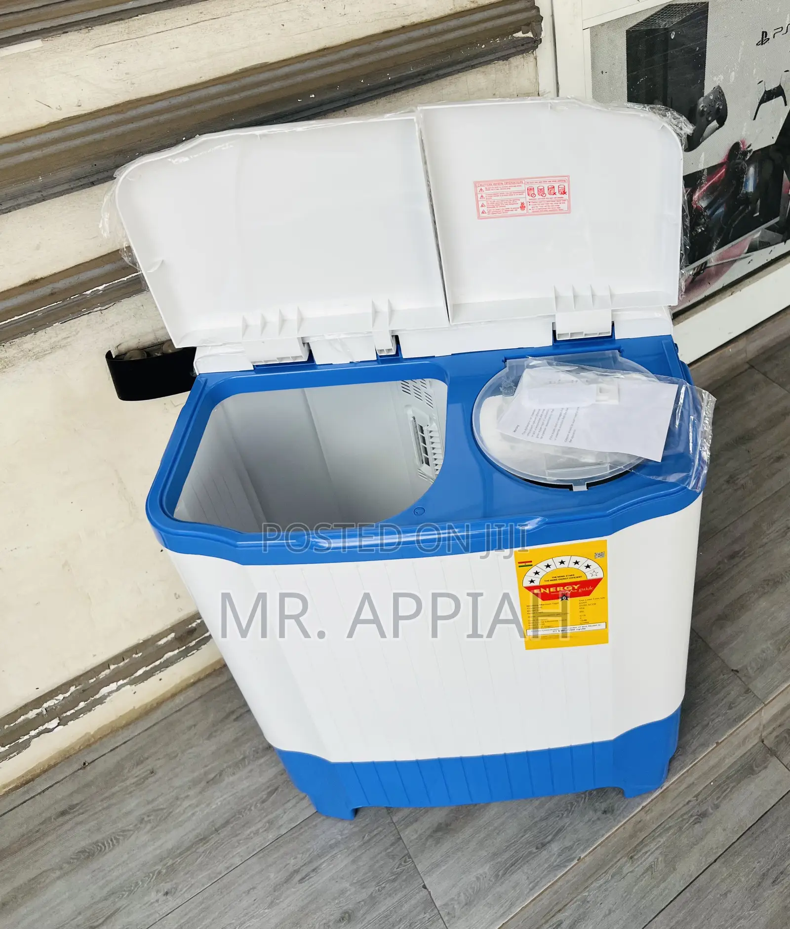 Zara 7kg Twin Tub Semi-Auto Electric Washing Machine(White).