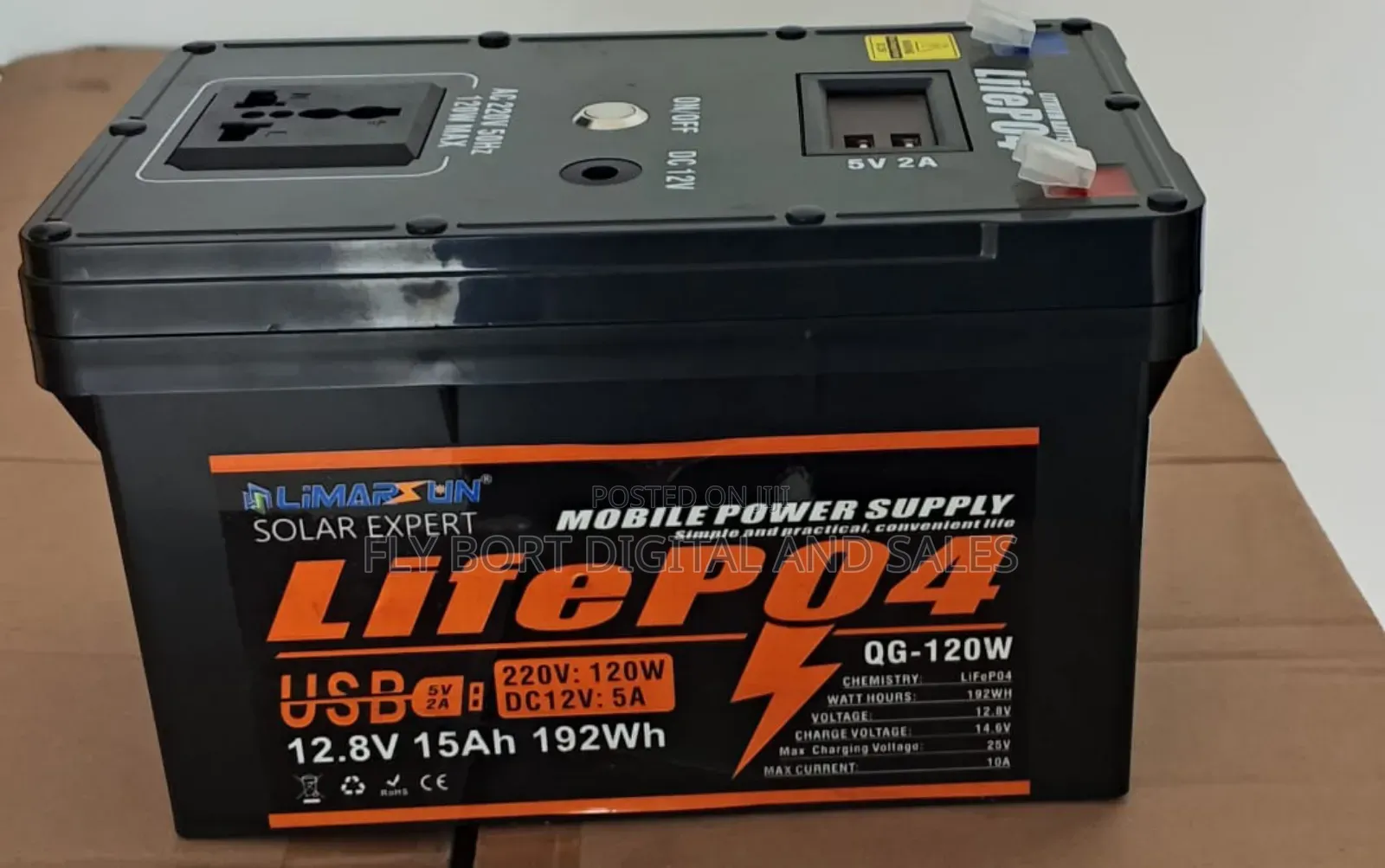 Lithium Power Batteries for Sola or Direct Current