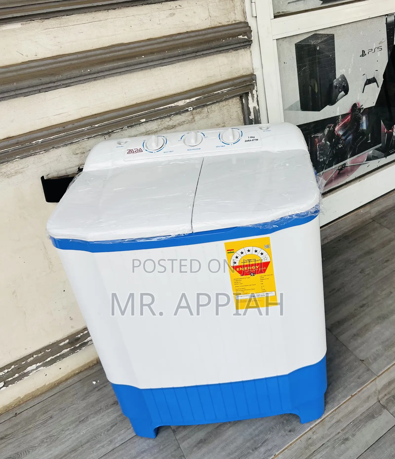 Effortless Cleaning Zara Twin Tub Electric Washing Machine(Semi-Auto).