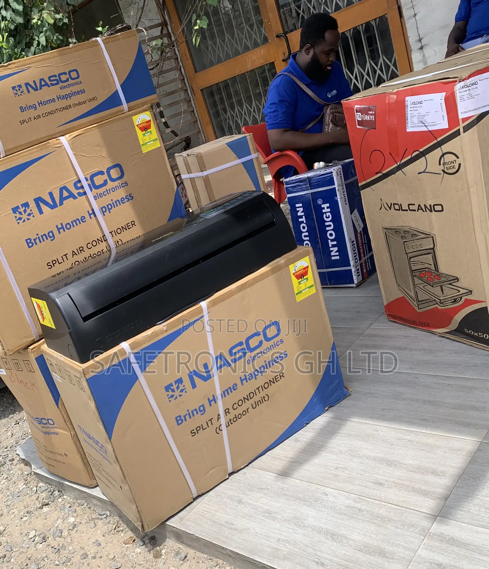 Newest Version Black Nasco 1.5 Horsepower Split Type Ac