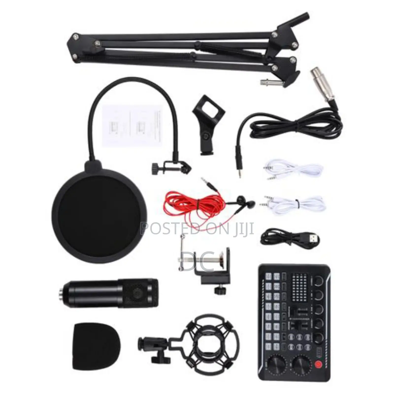 Professional Condenser Microphone Recording Setup