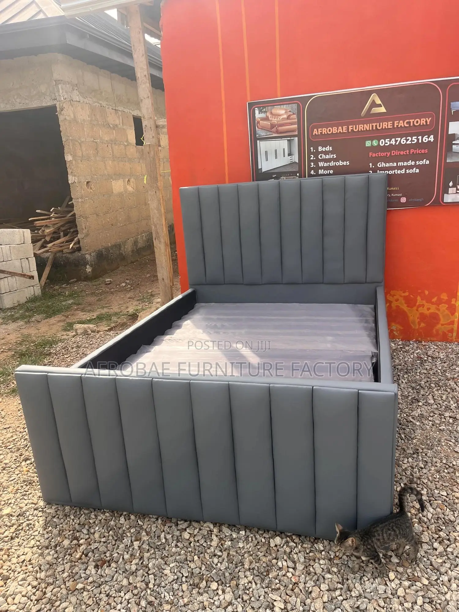 Quality Leather Double Bed