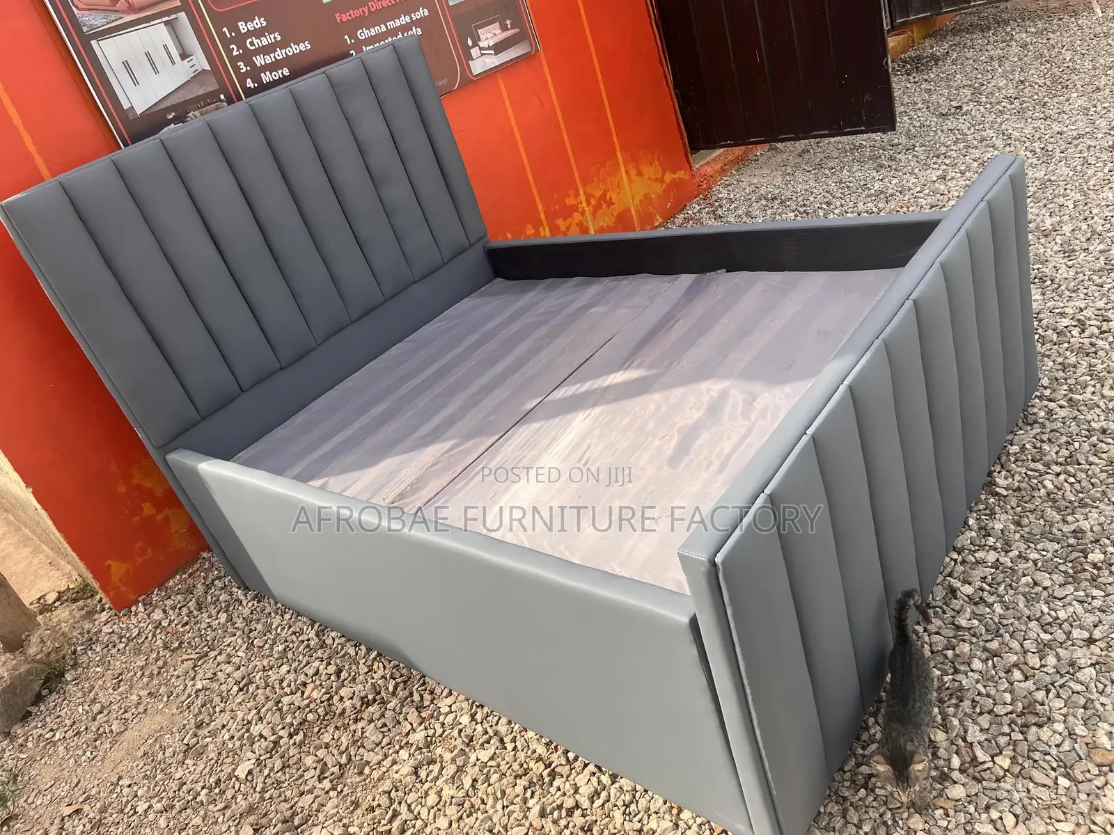 Quality Leather Double Bed
