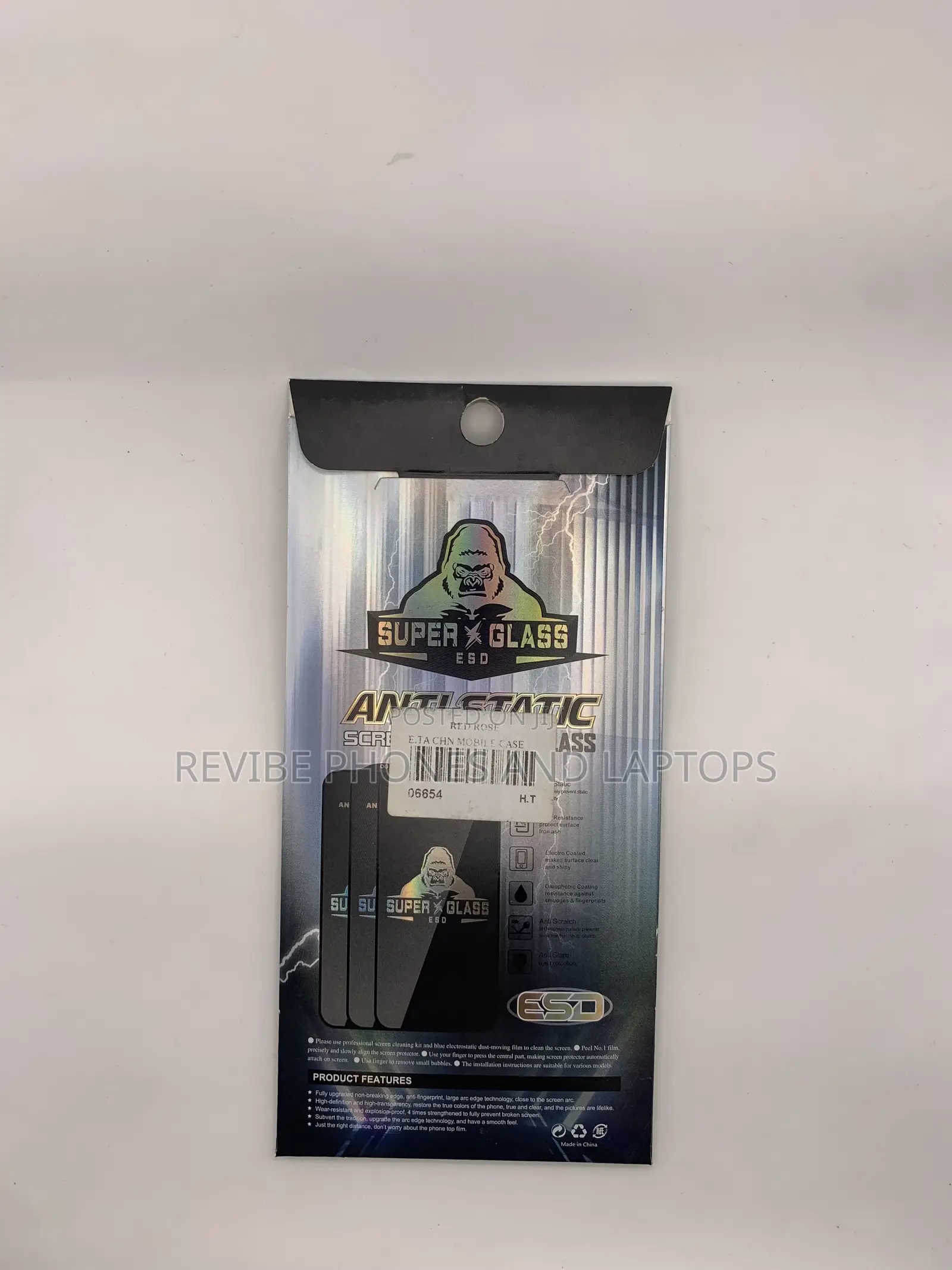 Black Super Tempered Glass Screen Protector