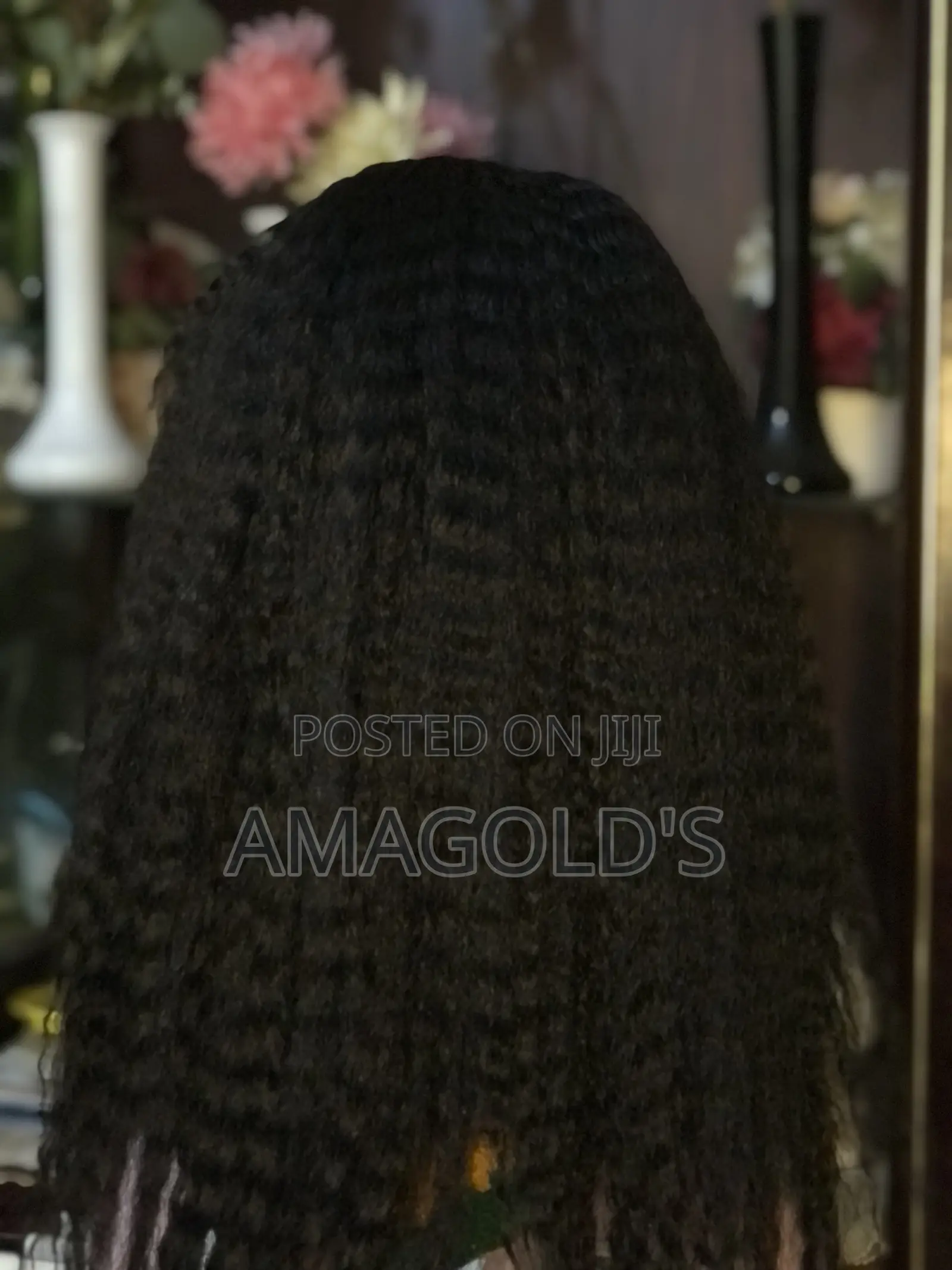 T-Frontal Kinky Straight Human Hair(Blend)