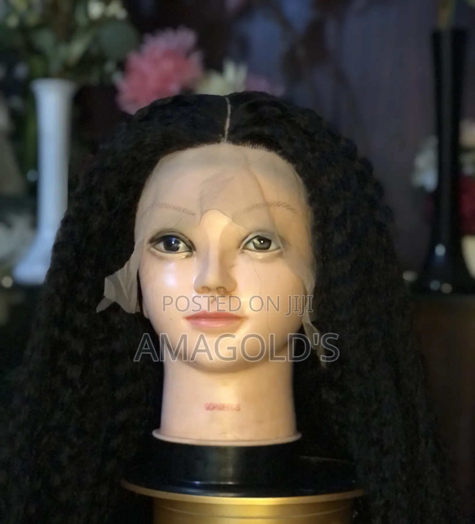 T-Frontal Kinky Straight Human Hair(Blend)