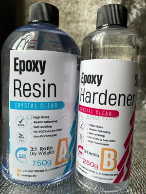 Epoxy Resin and Hardener(A+B) 3:1 Set Gh₵150/Kg