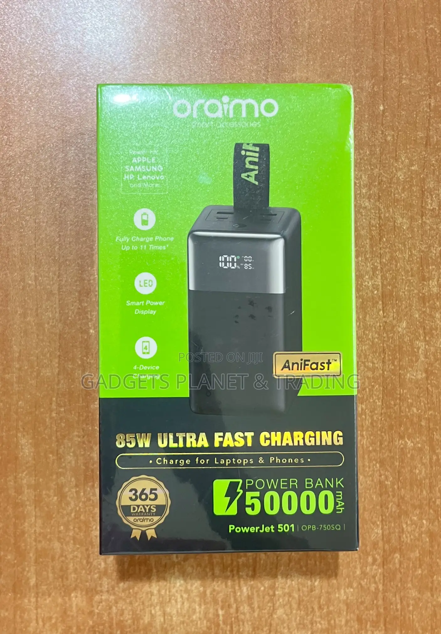 Oraimo Powerjet 501 50000mah 85w Fast Charging Power Bank - Opb-750sq
