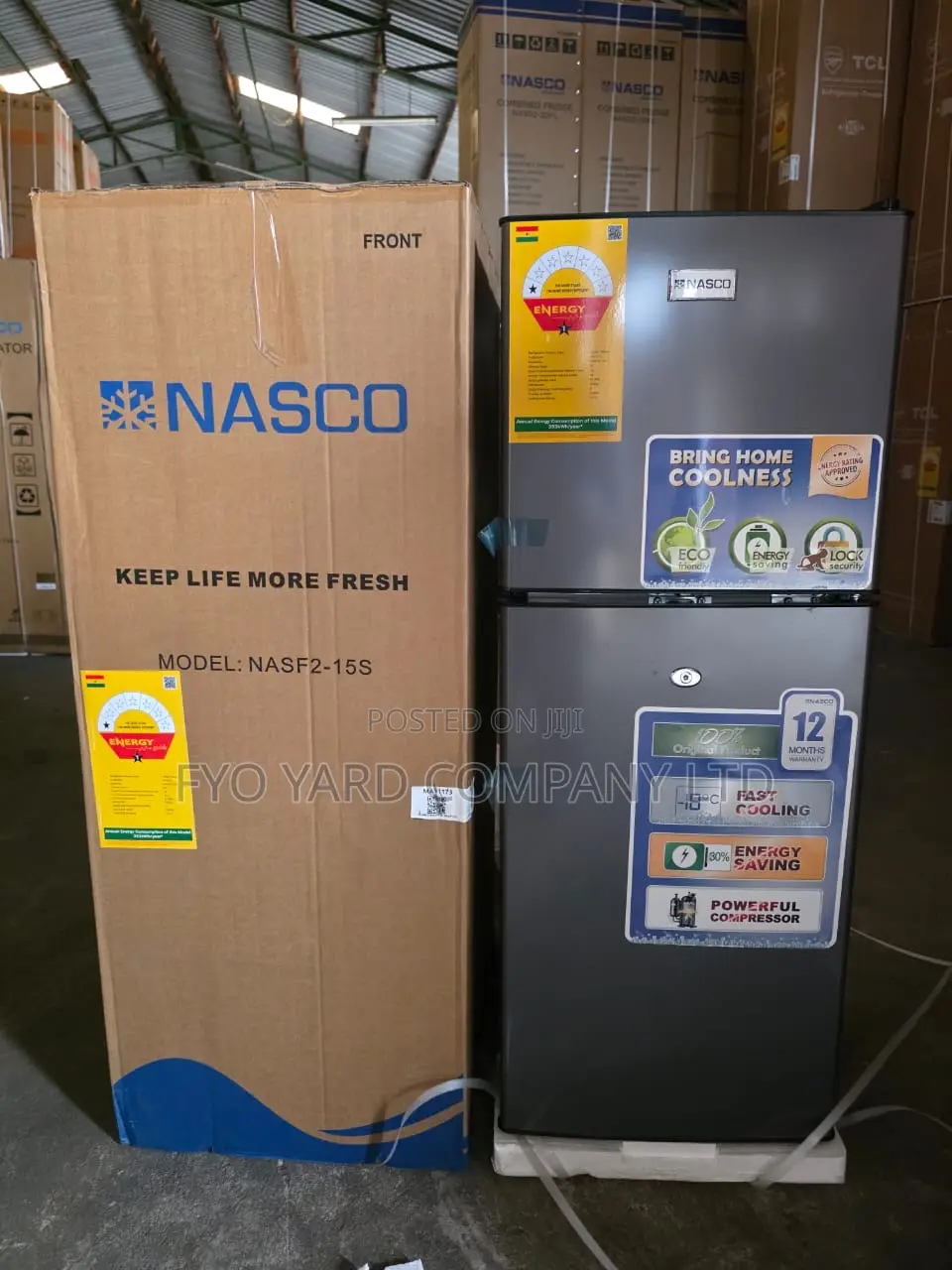 Nasco-118ltr Fridge With Top-Mount-Freezer-Nasf2-15s