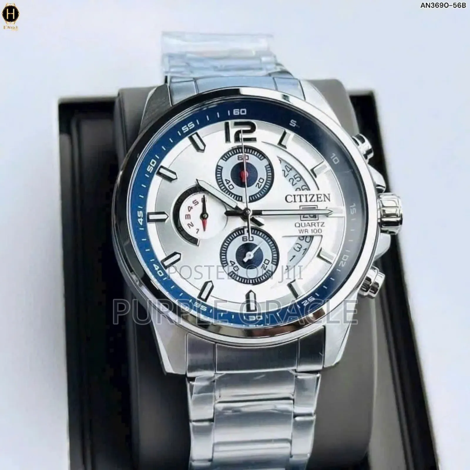 Citizen Quartz Chronograph An3690-56b Men's Wristwatch