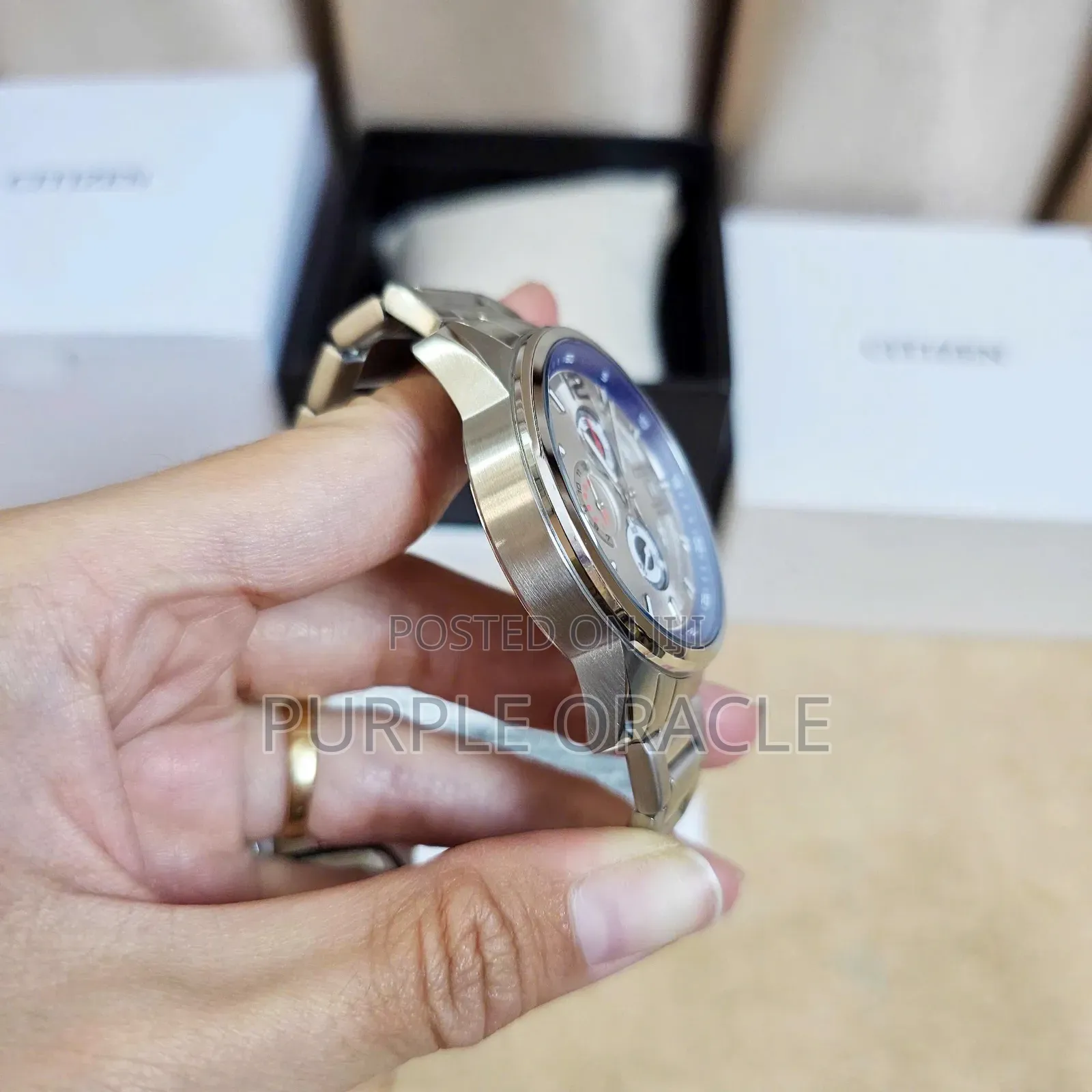 Citizen Quartz Chronograph An3690-56b Men's Wristwatch
