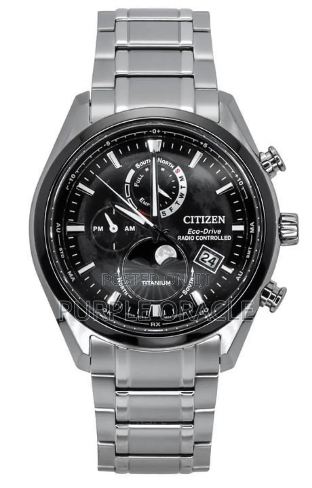 Citizen Eco-drive Radio Controlled Moon Phase By1030-50e 100m Watch