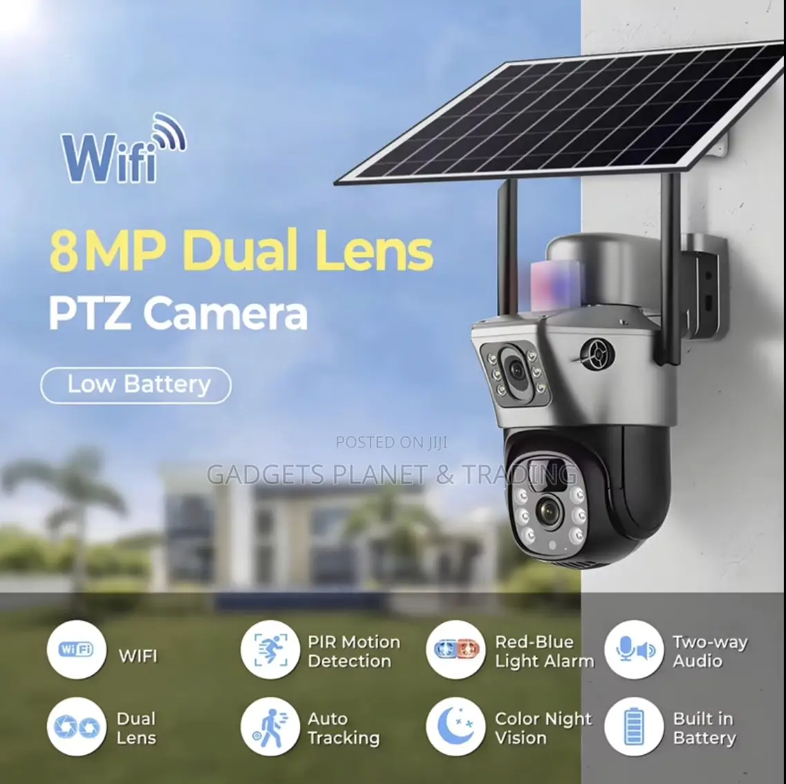 4g Lte Ultra Solar Two Screens Outdoor Solar Camera