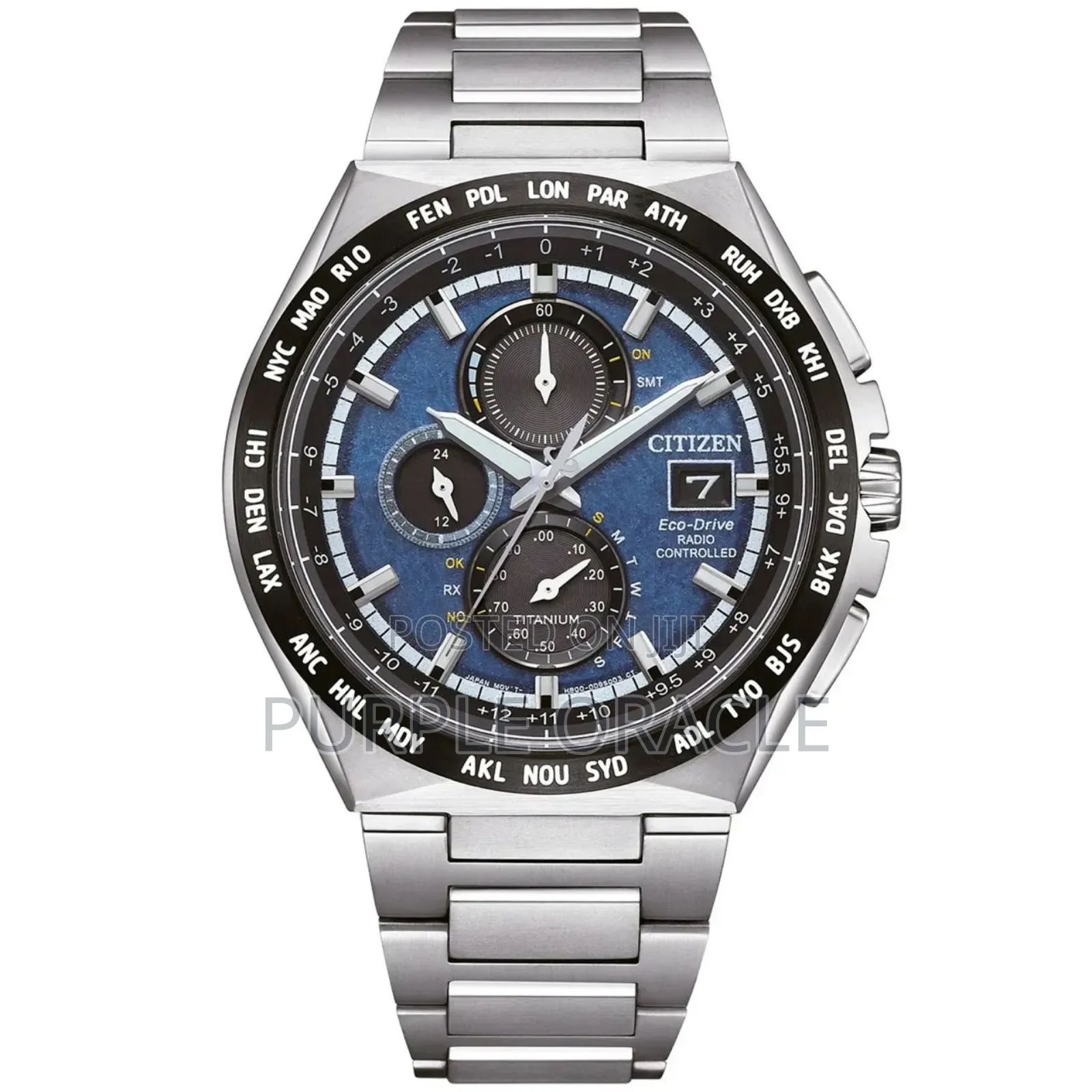 Citizen At8238-84l Eco-drive Radio Controlled Chronograph Watch.