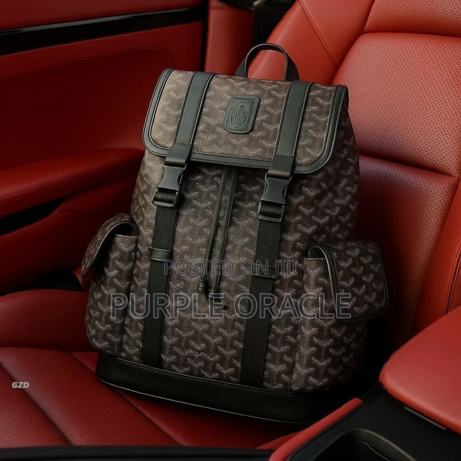 Goyard Genuine Leather Backpack