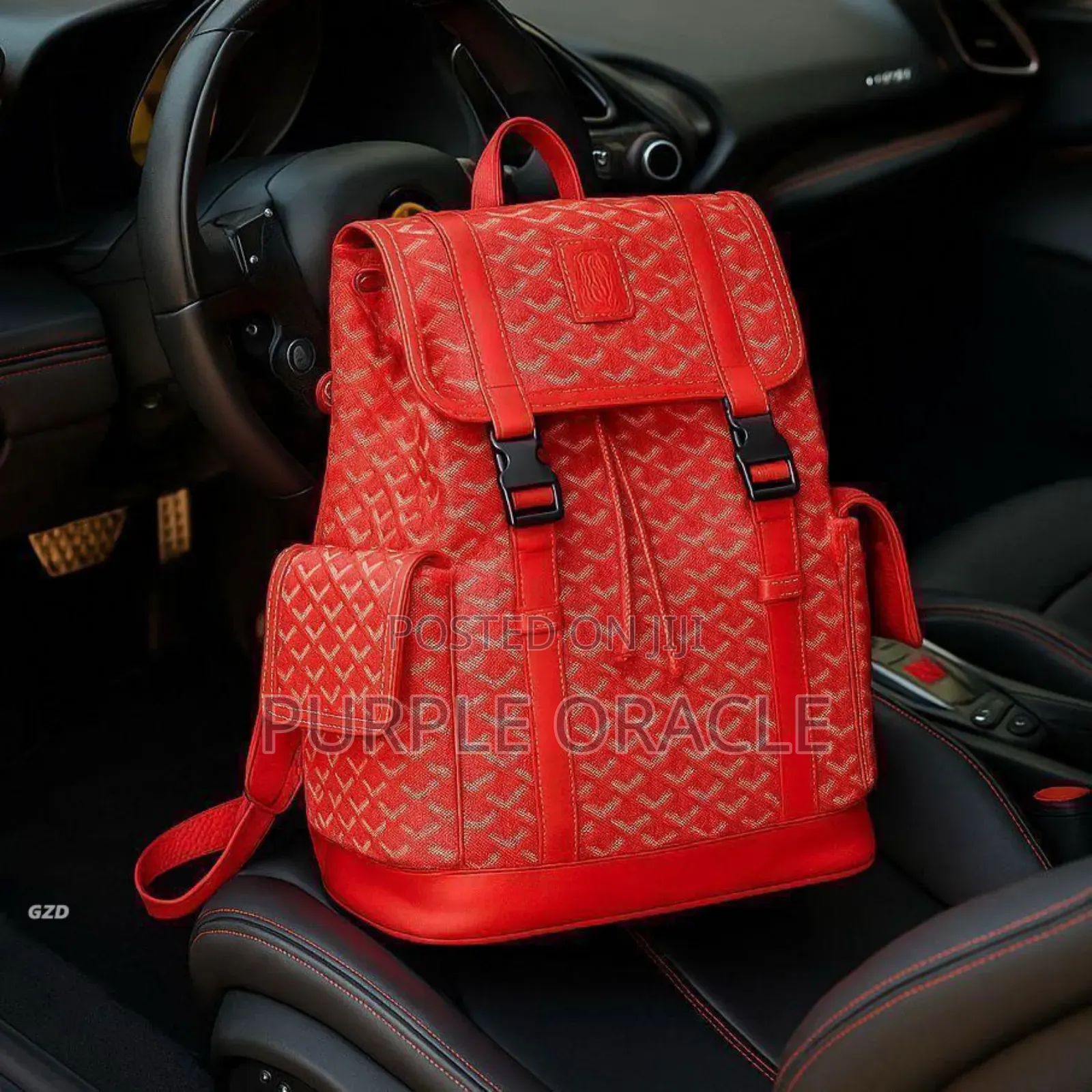 Goyard Genuine Leather Backpack
