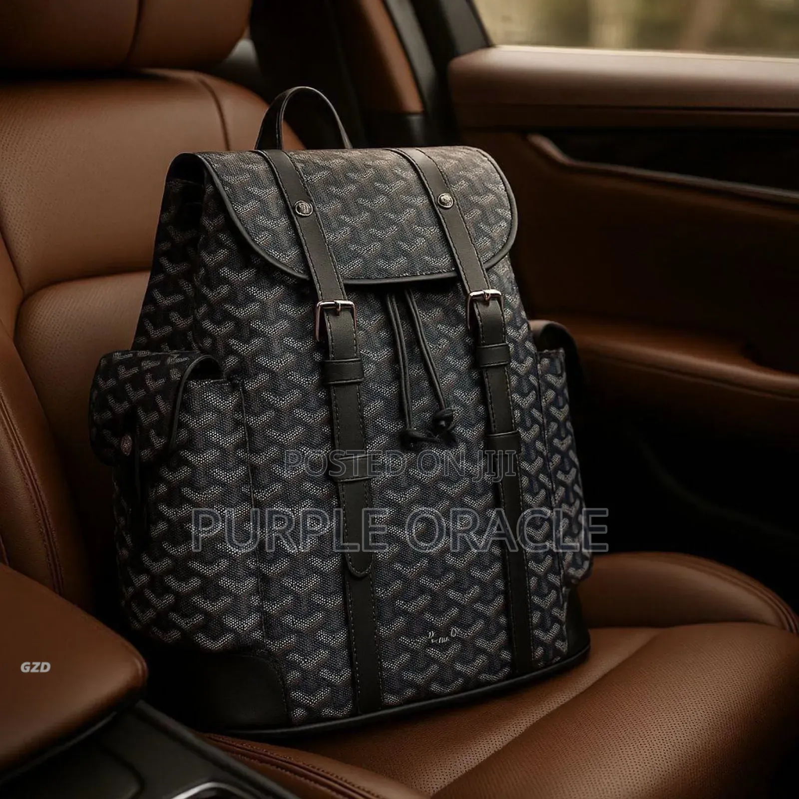 Goyard Genuine Leather Backpack