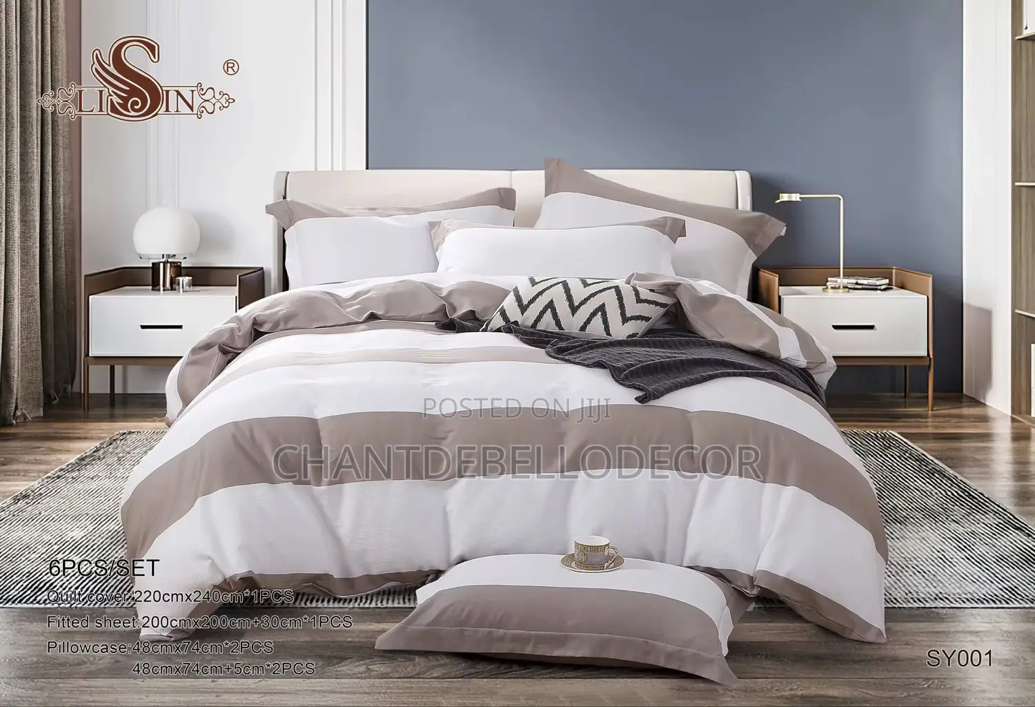 Morden 300-thread-count Pure Cotton 7-piece King Size Removable Duvet