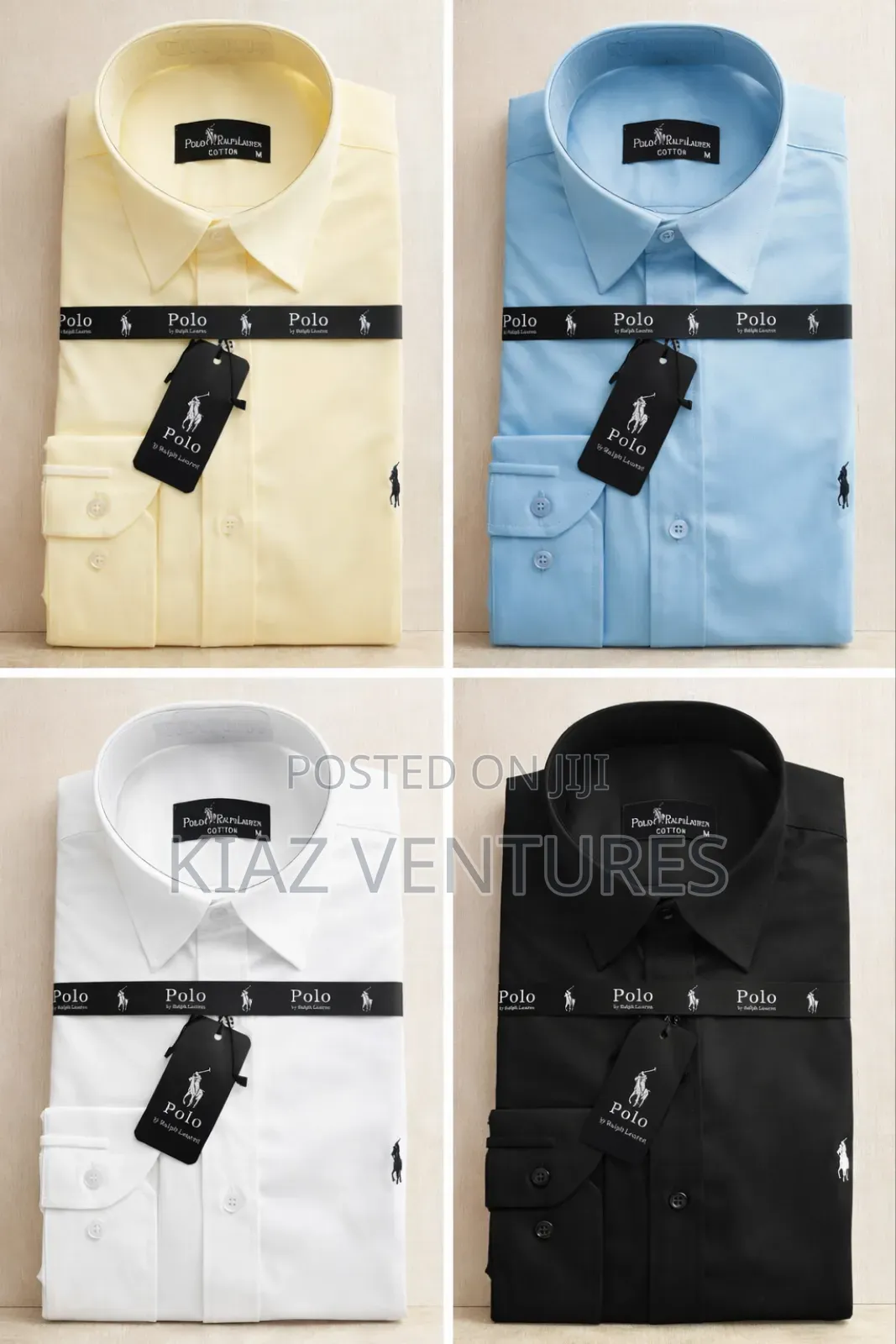 Long Sleeve Polo Official Shirt-- Different Colours And Sizes