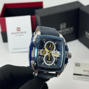 Naviforce Square Chronograph Watch–Bold Luxury for Modern Man