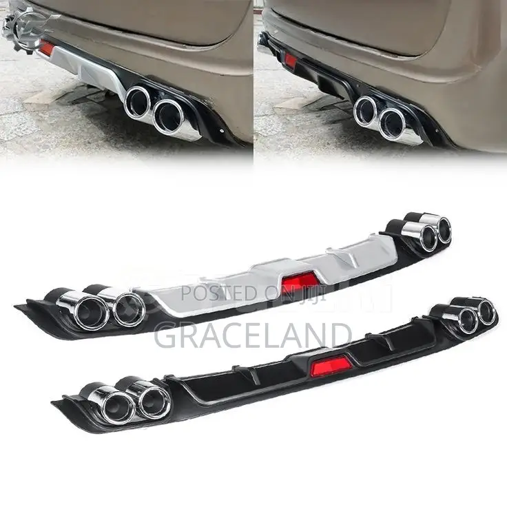 This Is Original Universal Car Rear Bumper Diffuser Lips Spoiler Black