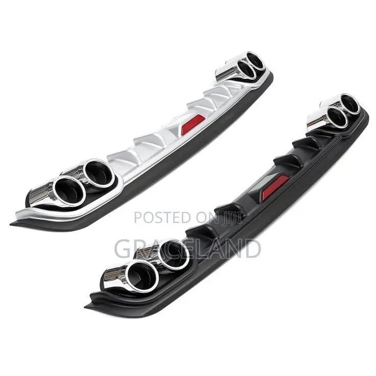 This Is Original Universal Car Rear Bumper Diffuser Lips Spoiler Black