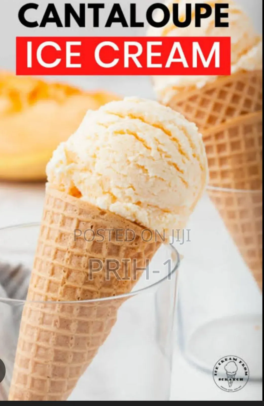 Cantelope Ice Cream Powder