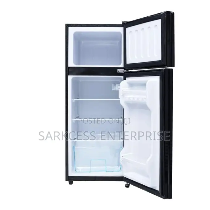 Nasco Nasf2-12fl-b-double Door Refrigerator-102liters-black