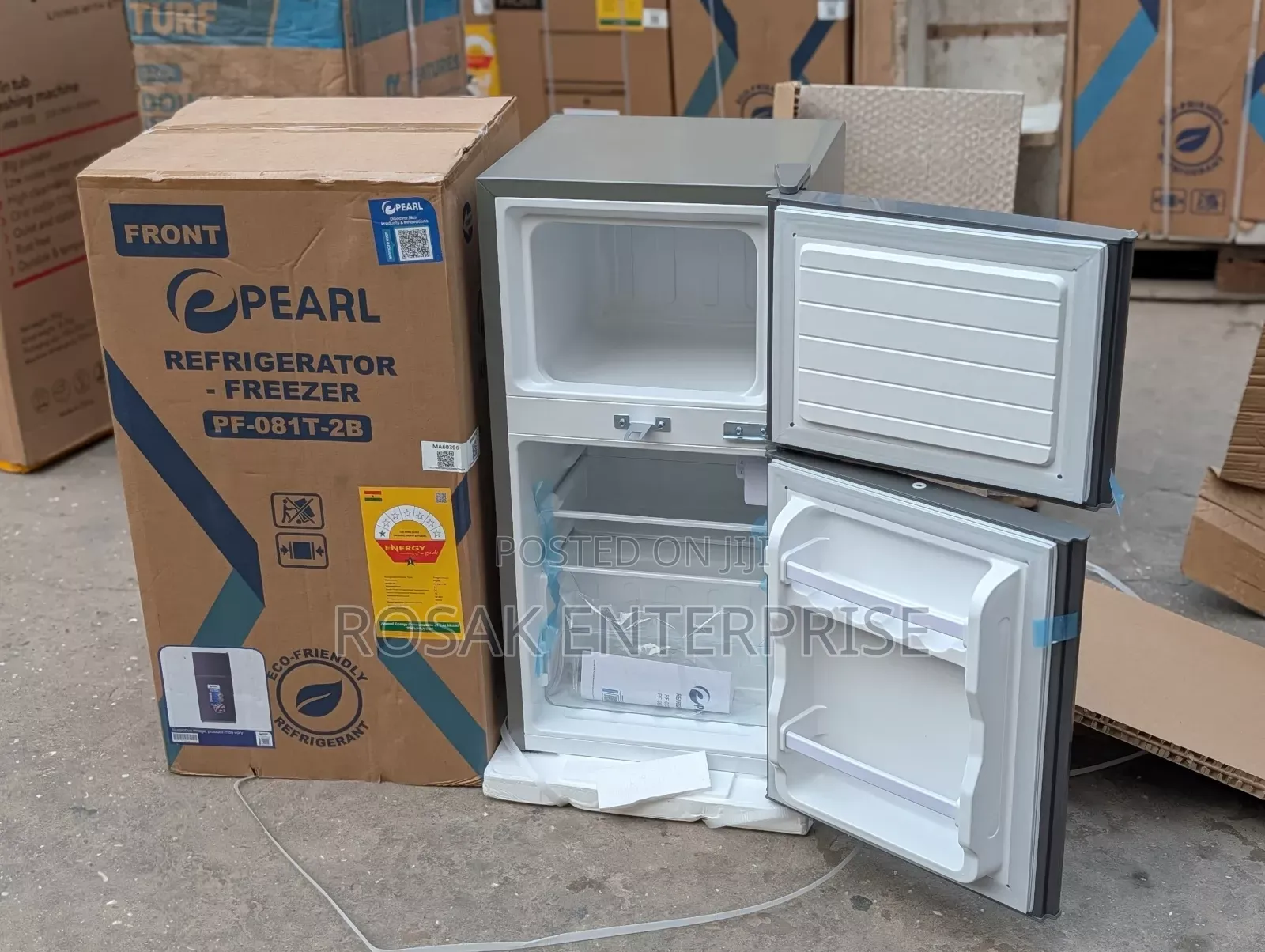 Pearl Pf-081t-2b Double Door Fridge