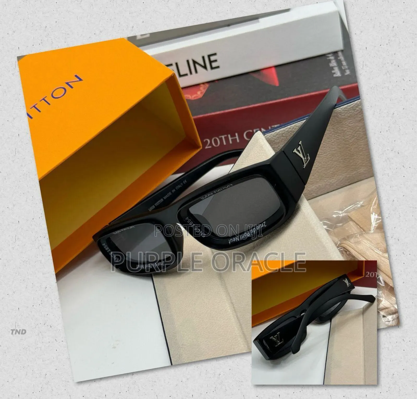 Louis Vuitton Black Squared Frame.