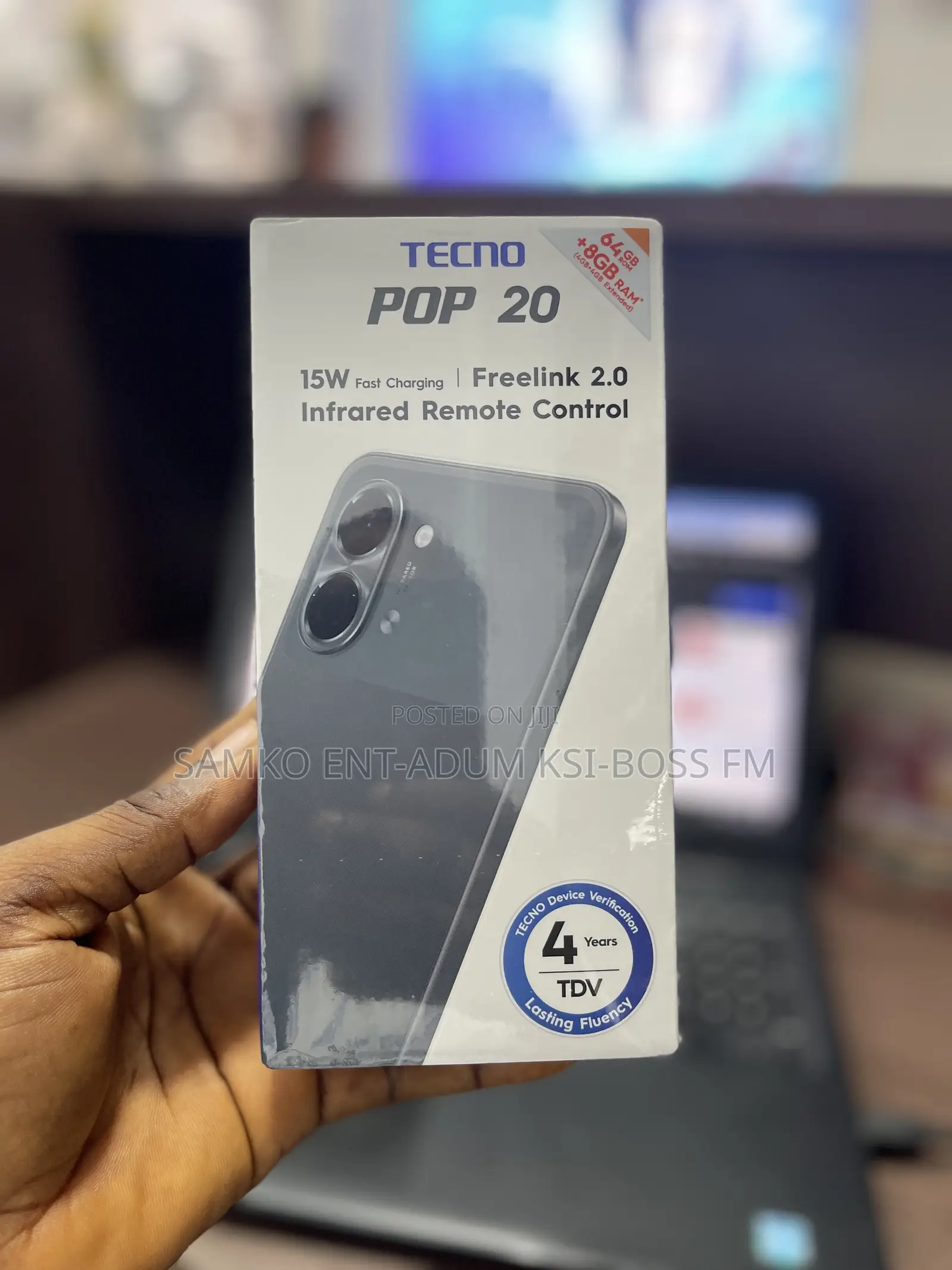 New Tecno Pop 20 64 GB Black