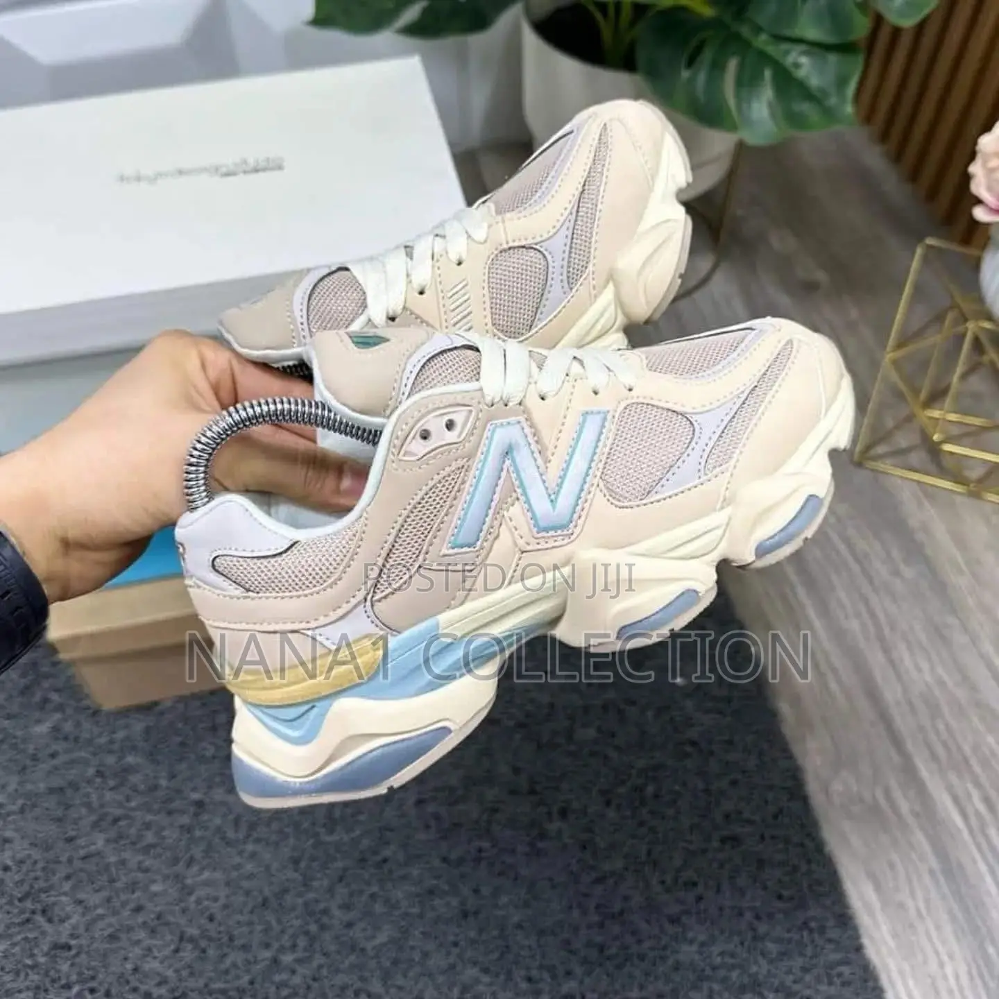New Balance 9060 Ivory Cream Sneakers