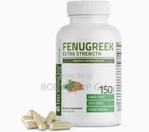 Bronson Fenugreek Capsules Extra Strength, Trigonella Foenum-Graecum