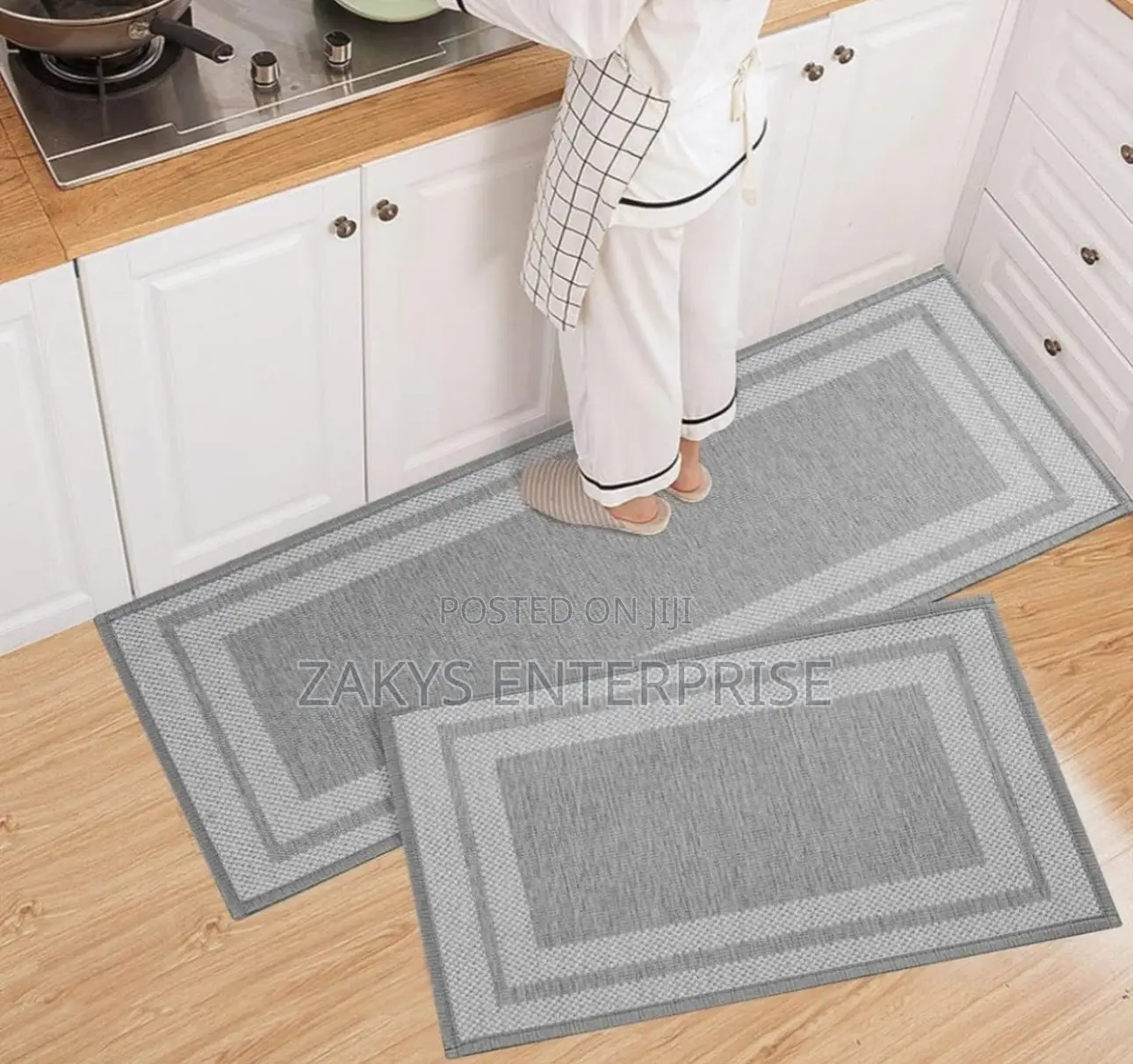 Non Slip Kitchen Floor Mat 2in1