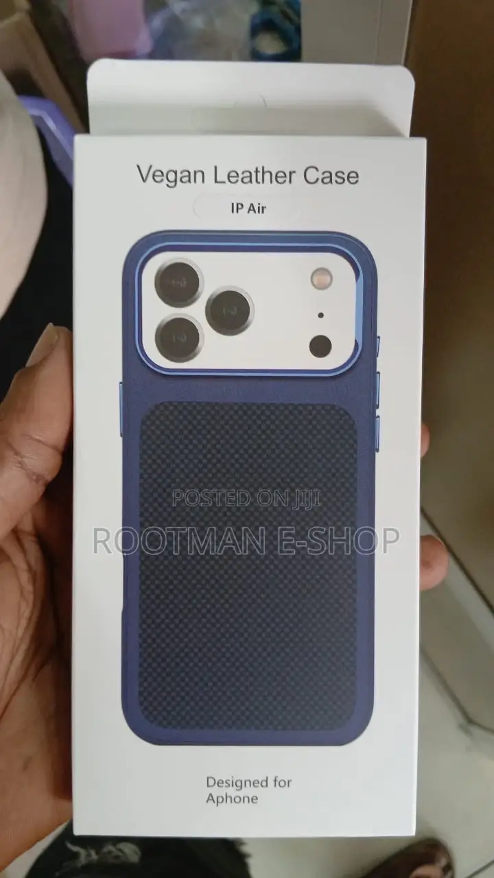 Premium Plaid Leather Case for iPhone 17 Air and 17 Pro Max
