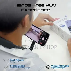 Flexible Neckband Magsafe Compatible Phone Mount for Handsfree Pov
